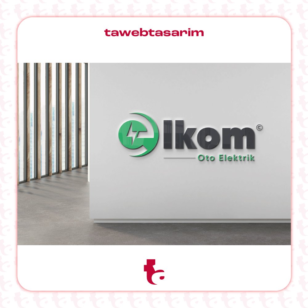 Alkom Oto Elektrik logo tasarım çalışması