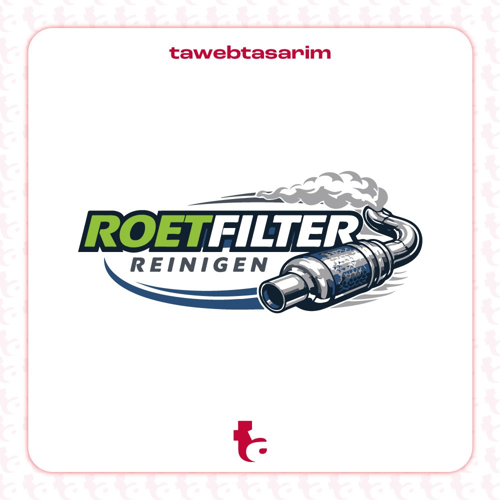 Roetfilter Reinigen logo tasarım çalışması