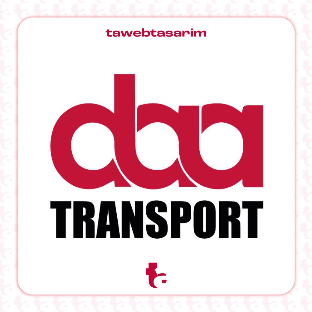 DBA Transport logo tasarım çalışması