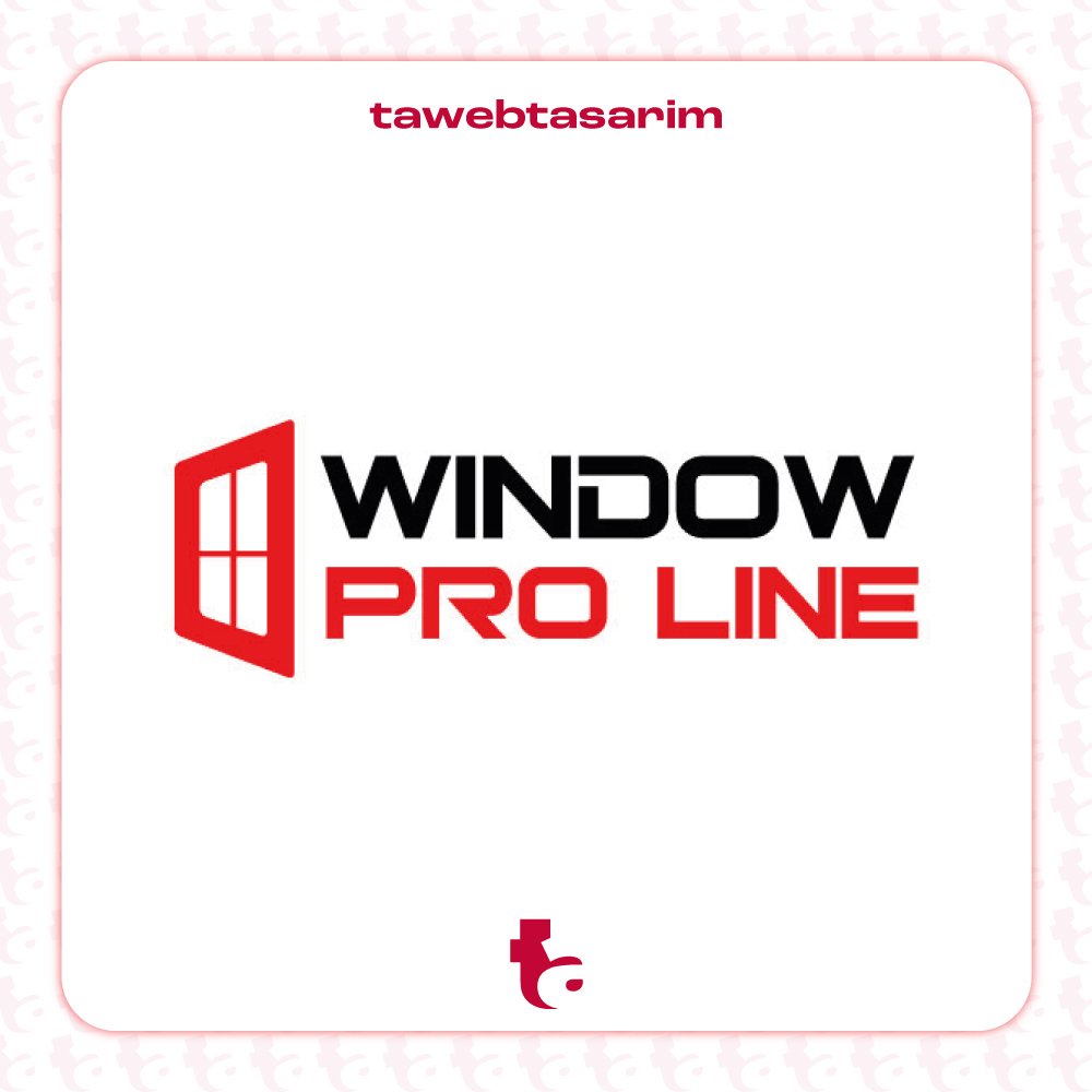 Window Pro Line logo tasarım çalışması