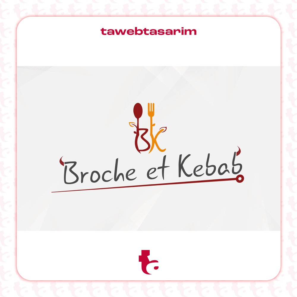 Broche et Kebab logo tasarım çalışması
