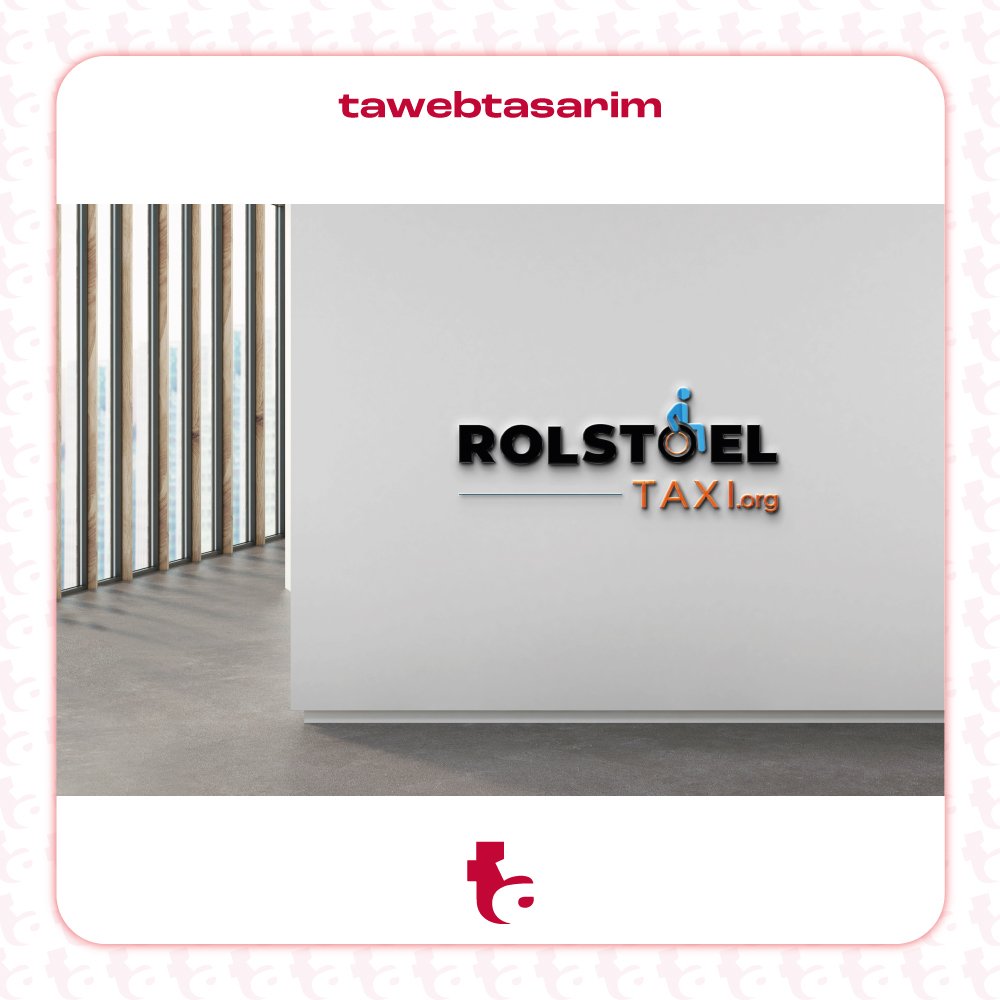 Rolstoel Taxi logo tasarım çalışması