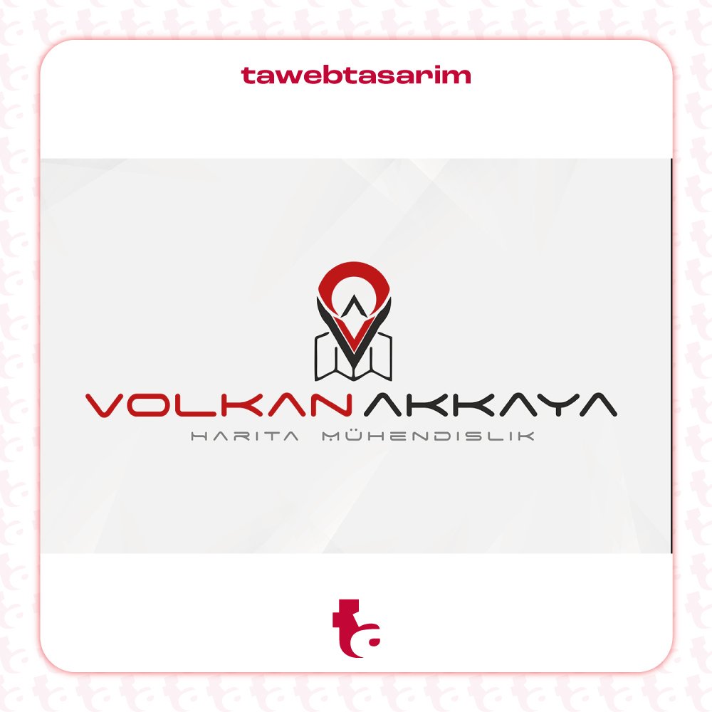 Volkan Akkaya Harita Mühendislik logo tasarım çalışması