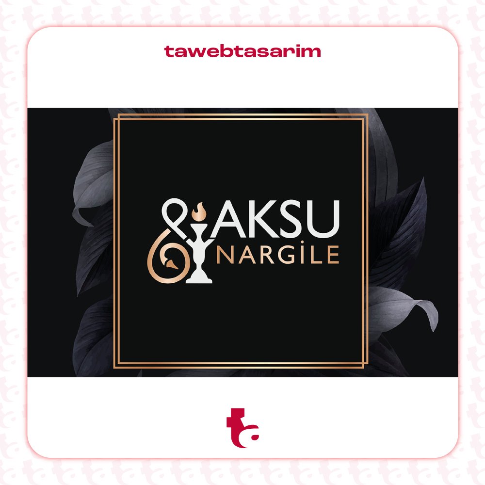Aksu Nargile logo tasarım çalışması