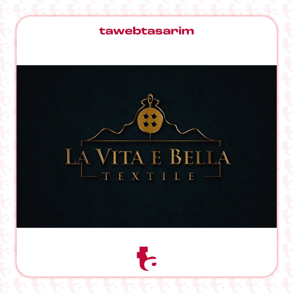 La Vita e Bella Textile logo tasarım çalışması