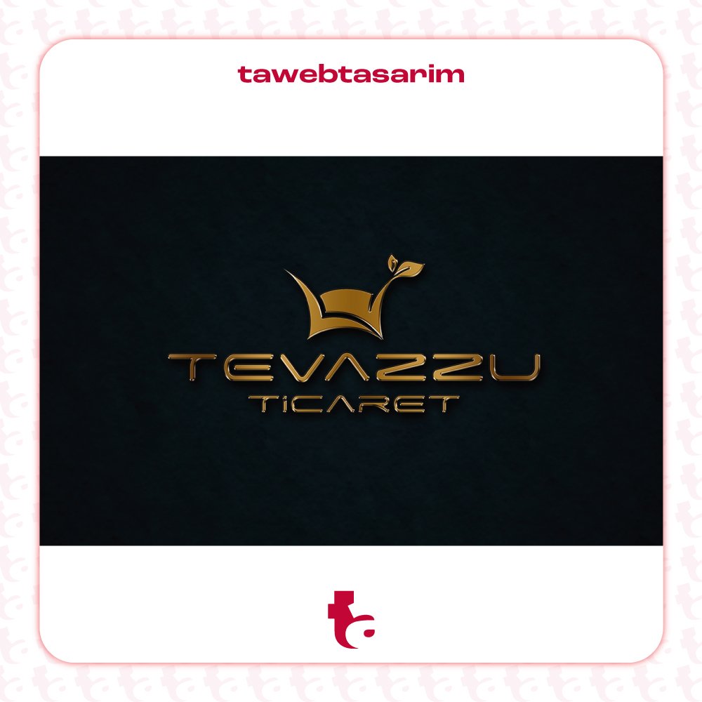 Tevazzu Ticaret logo tasarım çalışması