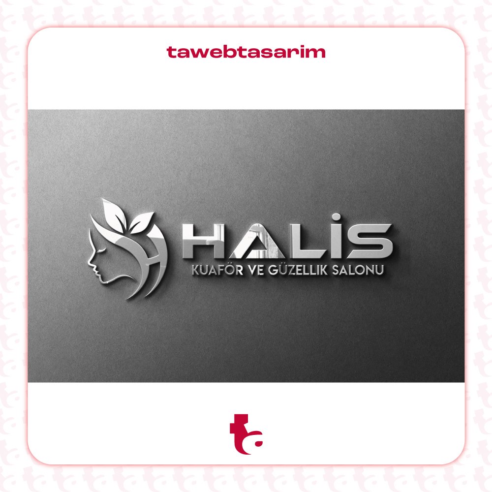 Halis Kuaför ve Güzellik Salonu logo tasarım çalışması