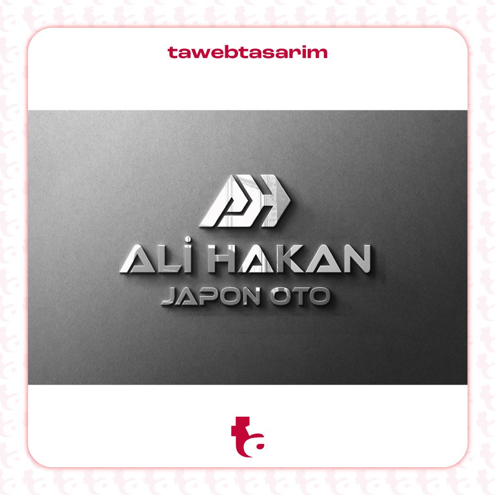 Ali Hakan Japon Oto logo tasarım çalışması