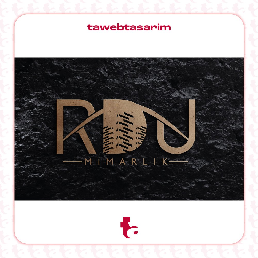 RON Mimarlık logo tasarım çalışması