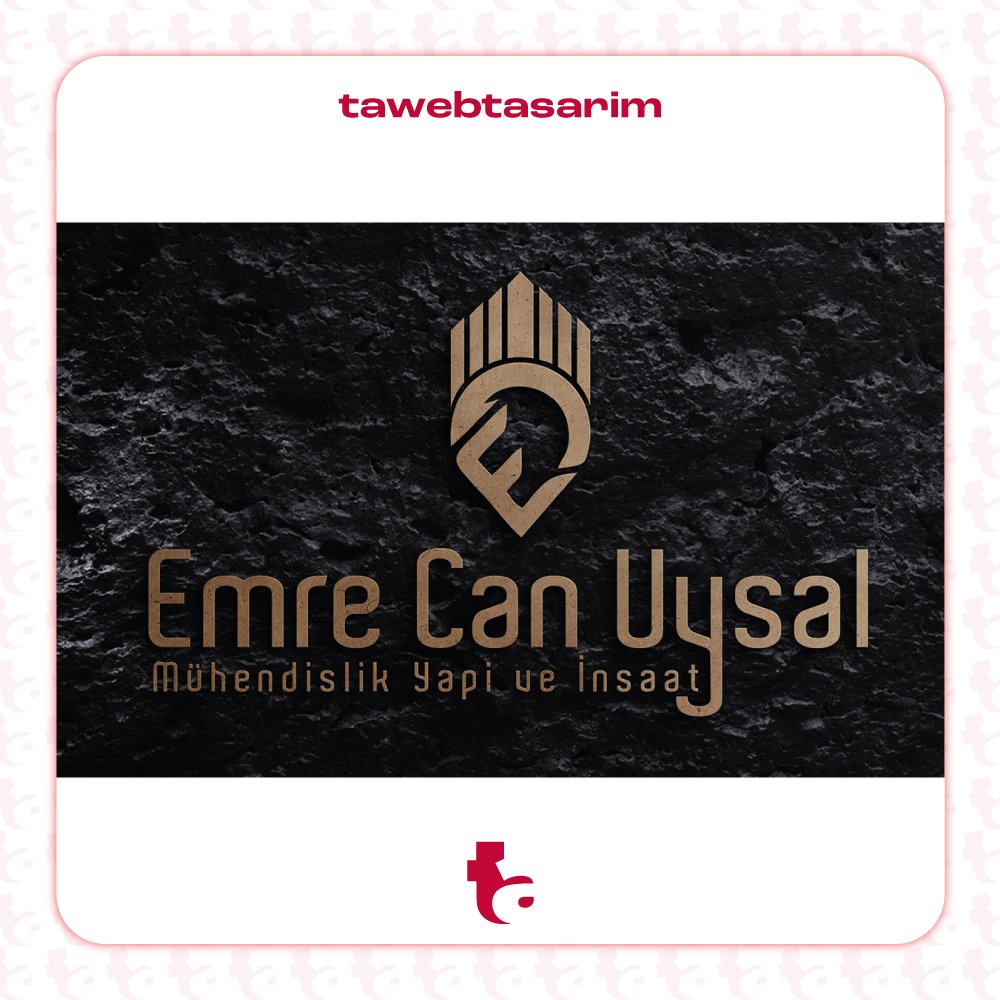 Emre Can Uysal Mühendislik Yapı ve İnşaat logo tasarım çalışması