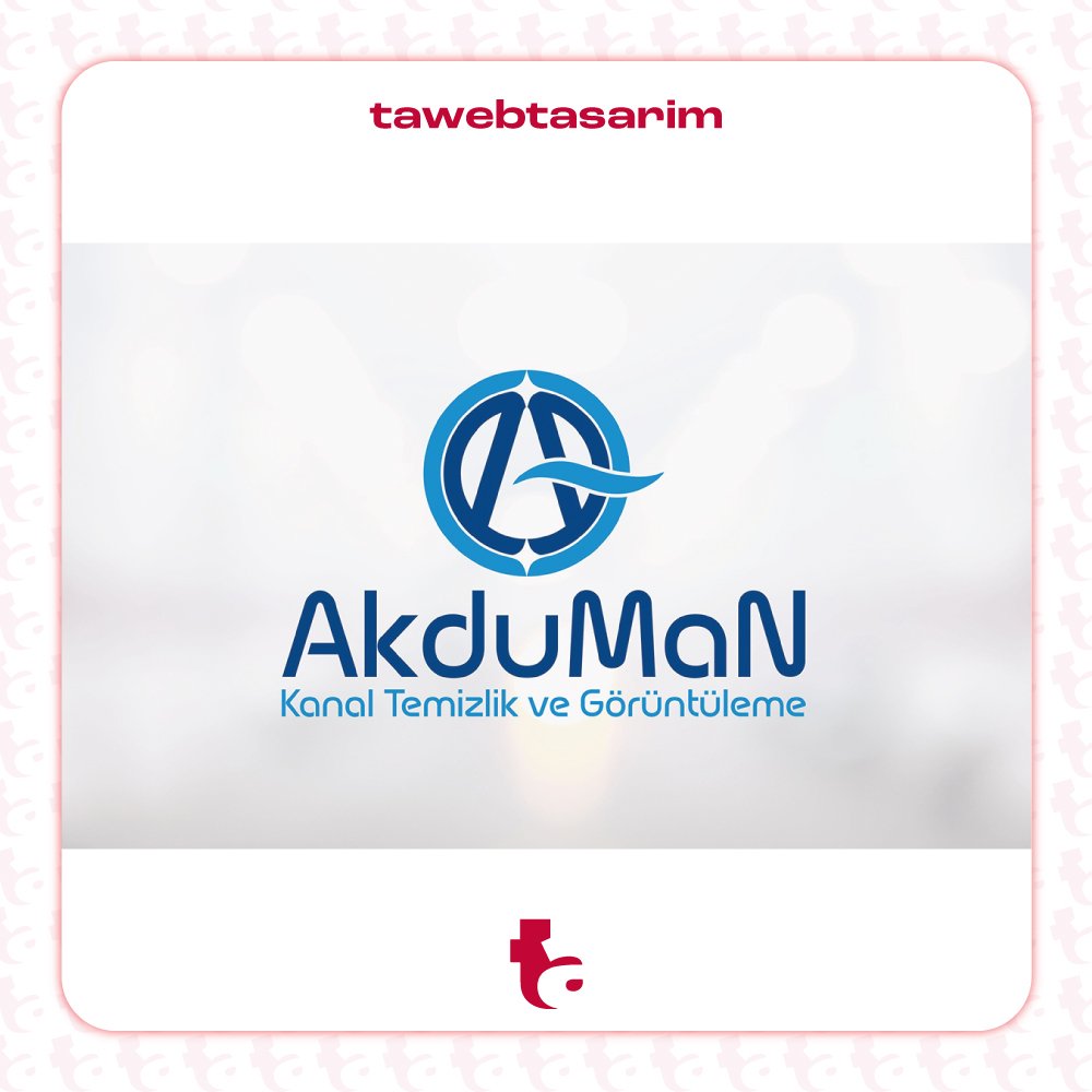 Akduman Kanal Temizlik ve Görüntüleme logo tasarım çalışması