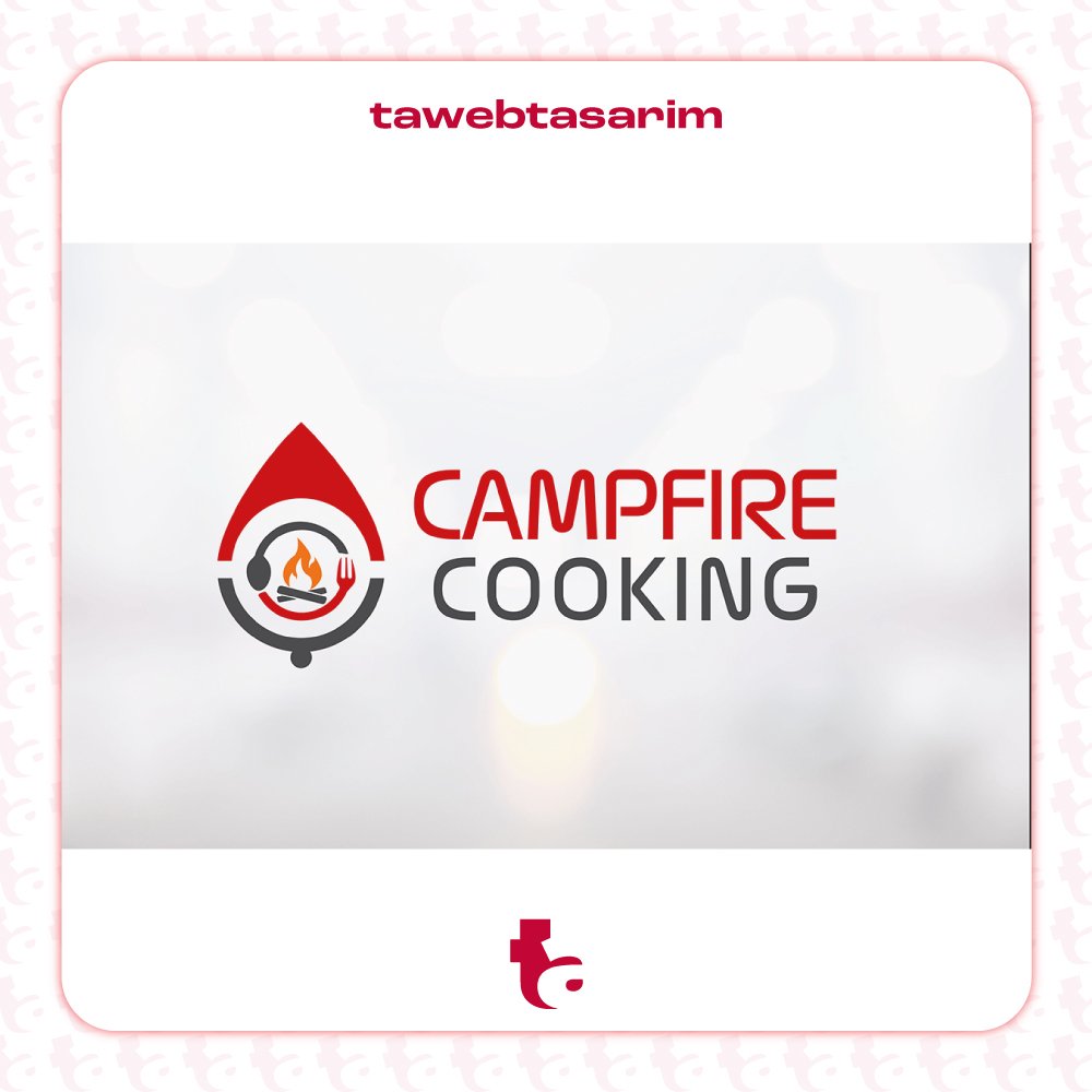 Campfire Cooking logo tasarım çalışması