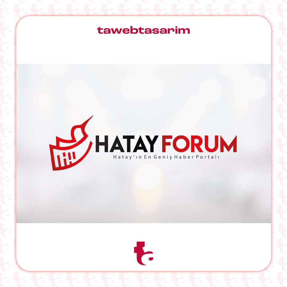 Hatay Forum logo tasarım çalışması