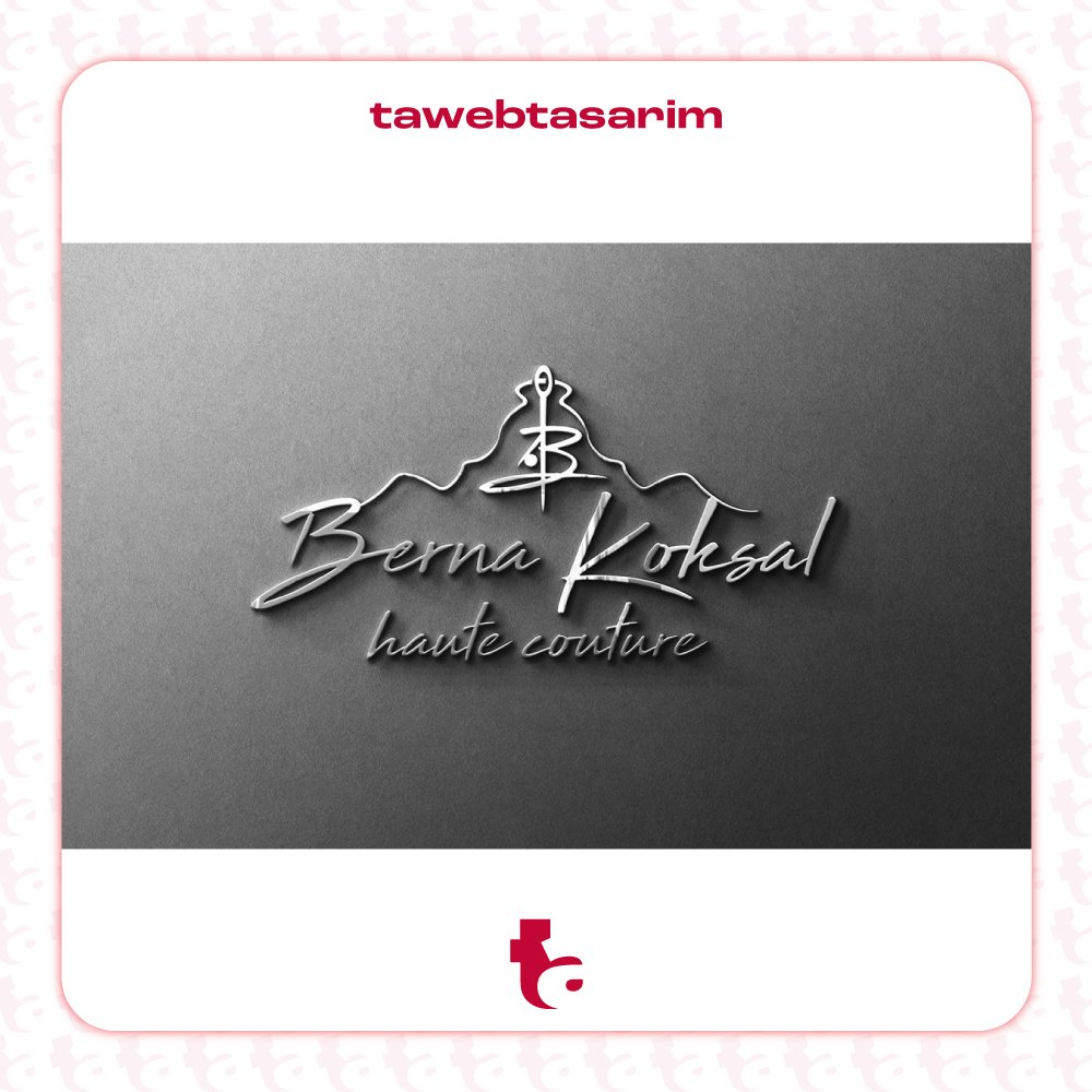 Berna Köksal Haute Couture logo tasarım çalışması