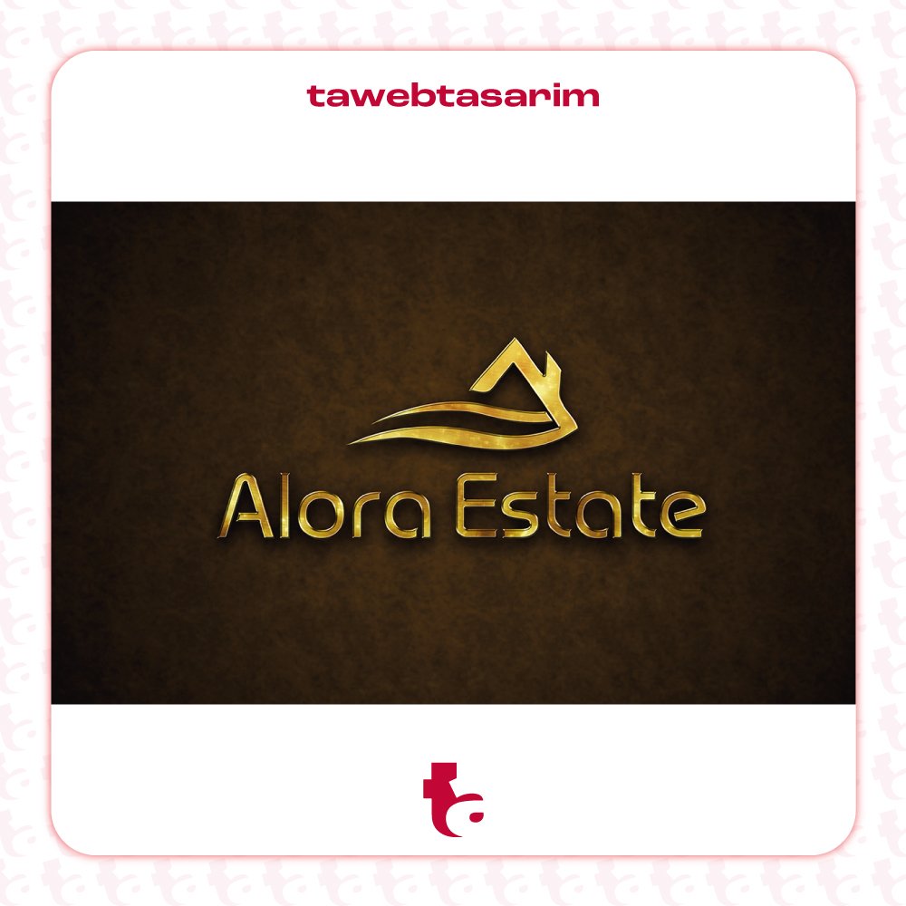 Alora Estate logo tasarım çalışması