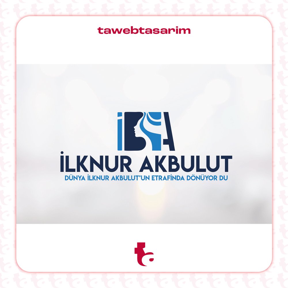 İlknur Akbulut logo tasarım çalışması