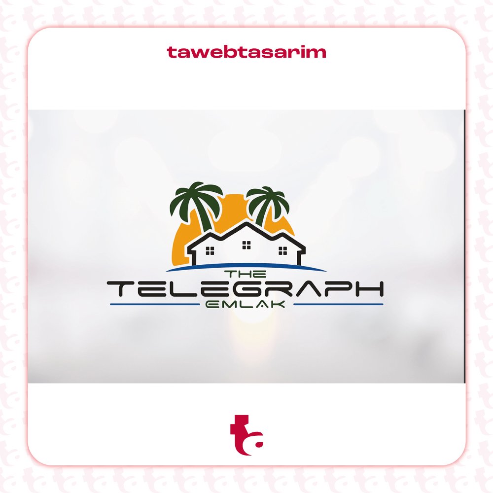 The Telegraph Emlak logo tasarım çalışması