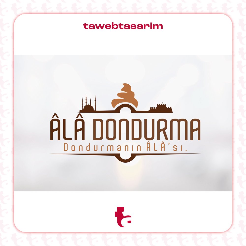 Âlâ Dondurma logo tasarım çalışması