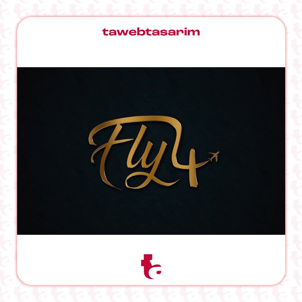 Fly 4 logo tasarım çalışması