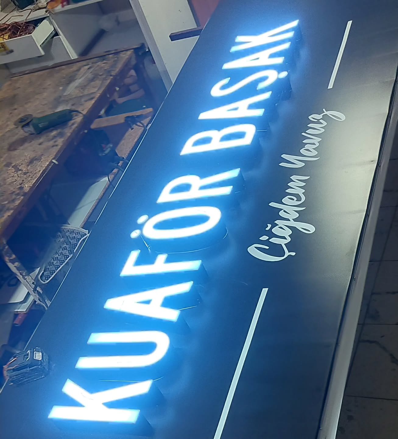 Işıklı kutu harf tabela üretimi