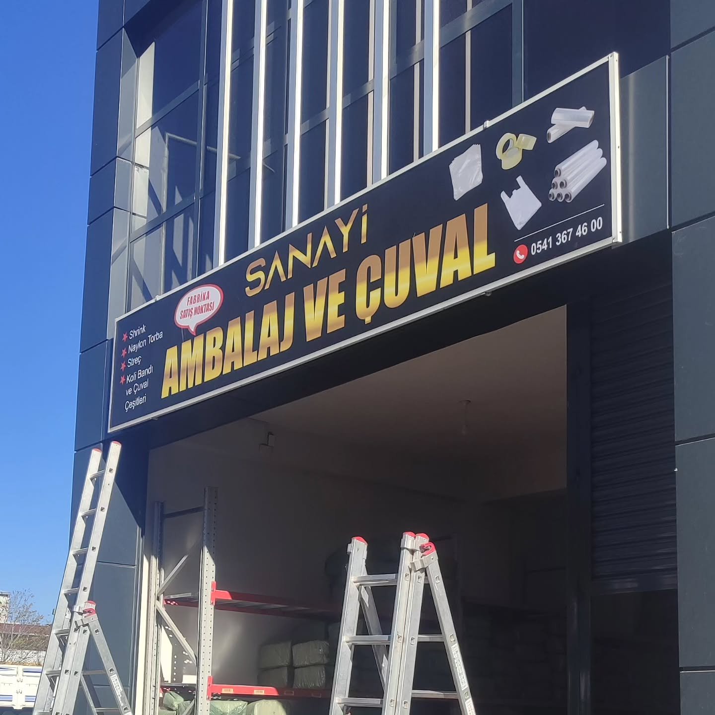 Kompozit cephe afiş ve tabela uygulaması